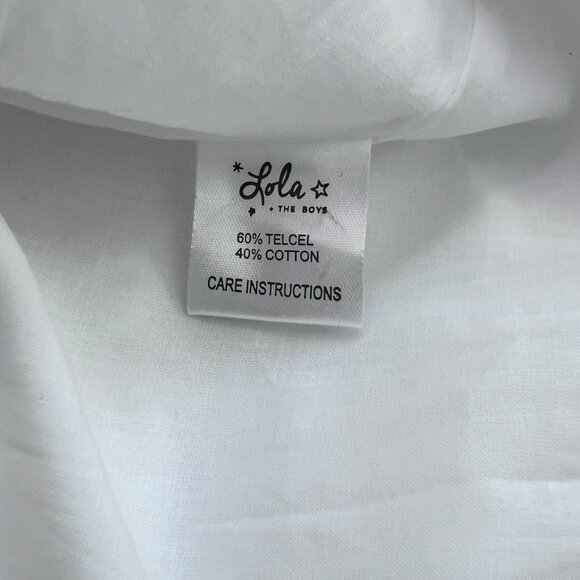 NWT! Lola + The Boys All About the Beaded Ice Cream Ruffle White Dress Size 10Y - Picture 6 of 9